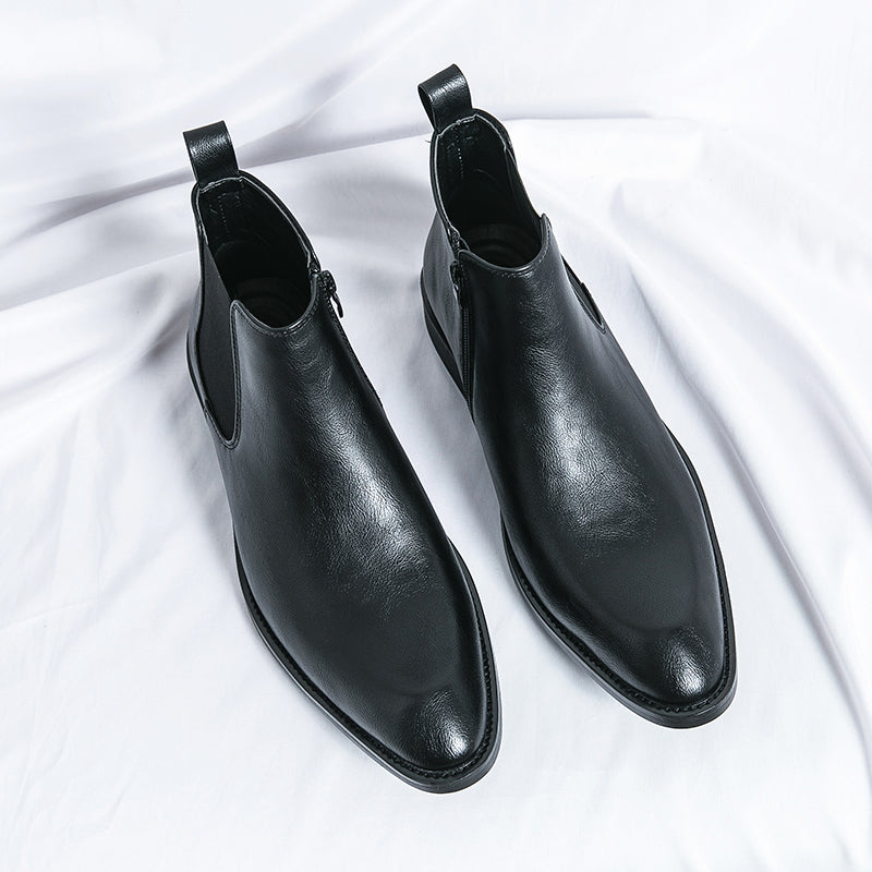Jérôme Bottines À Lacets Aspect Cuir Homme