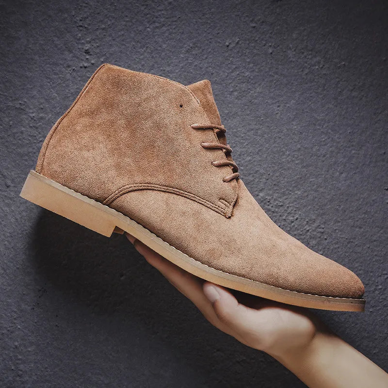 Charles Bottines À Lacets Effet Daim Homme