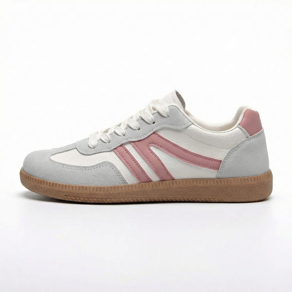 Adèle Baskets Rétro À Lacets Et Bandes Latérales Femme