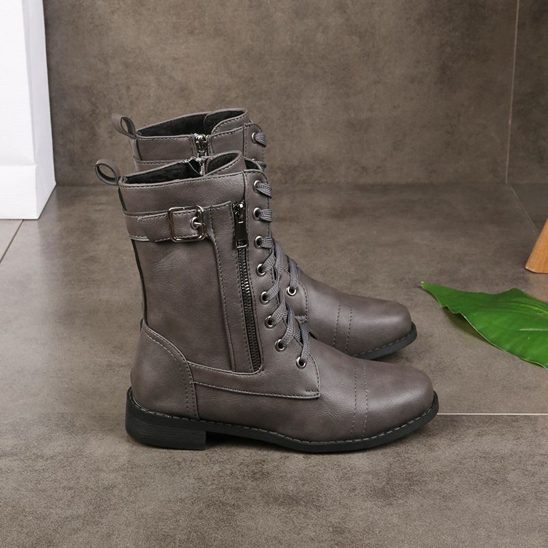 Chloé Bottines Rangers À Lacets Et Zip Femme
