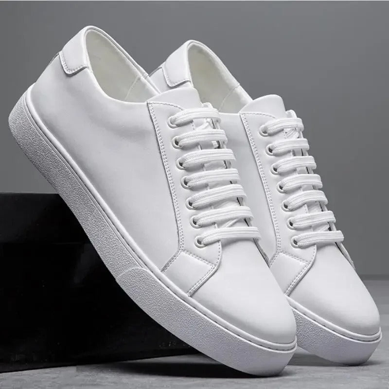 Fabien Baskets Aspect Cuir Lisse Homme