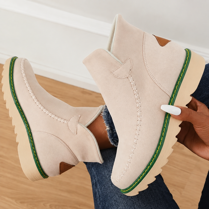 Sidonie Bottines Fourrées À Enfiler Semelle Plateforme Femme
