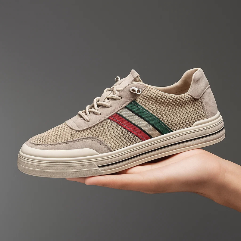 Théo Baskets Rétro Mesh Et Effet Daim Homme