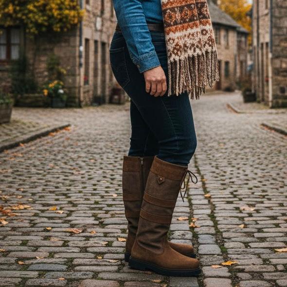 Carla Bottes Hautes D'Hiver À Laçage Arrière Femme