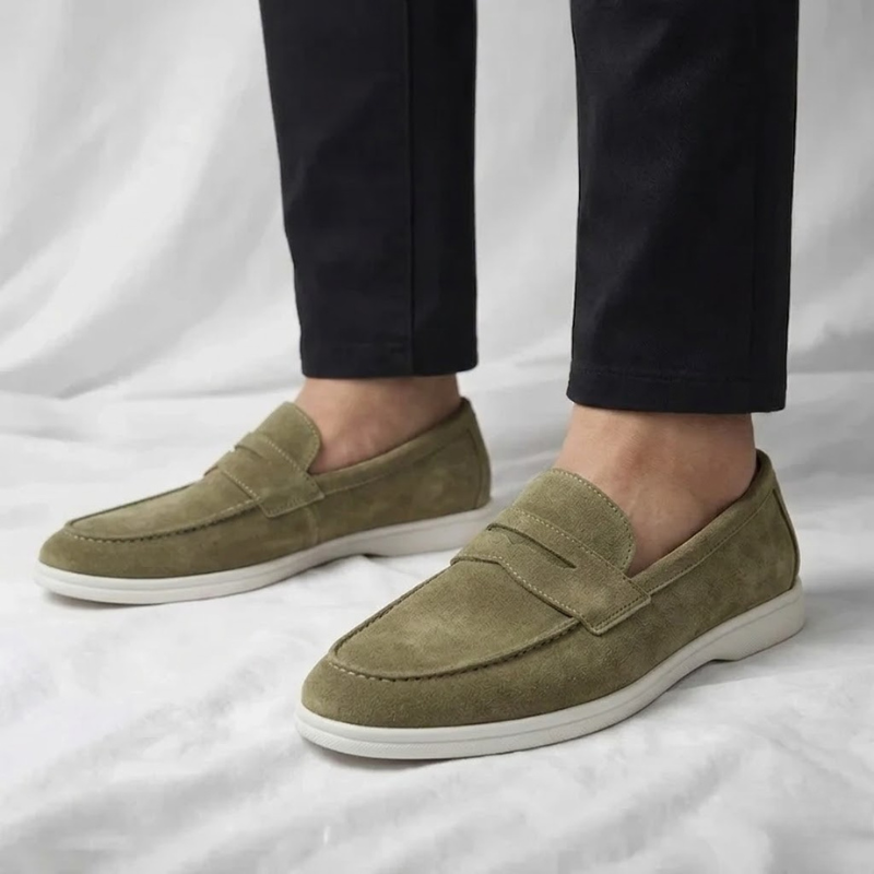 Rémi Mocassins Penny Effet Daim Homme