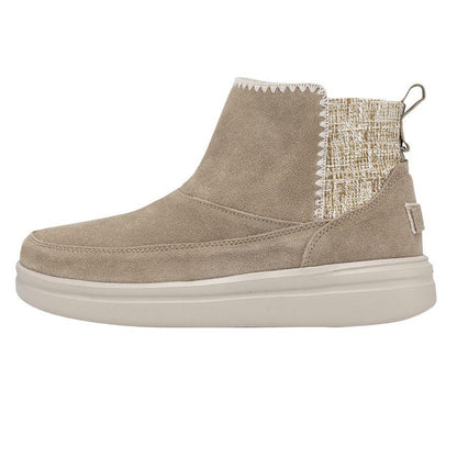 Mylène Bottines Effet Daim À Enfiler Semelle Épaisse Femme