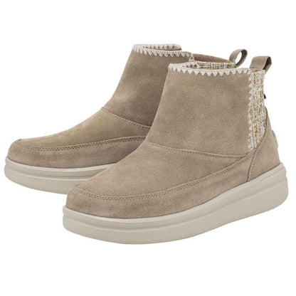Mylène Bottines Effet Daim À Enfiler Semelle Épaisse Femme