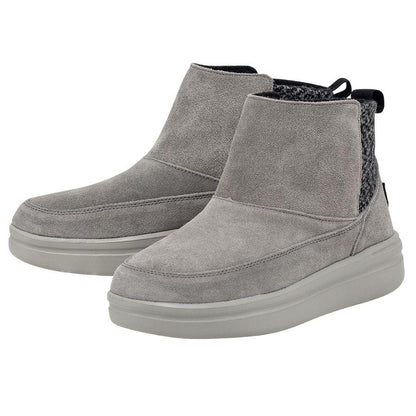 Mylène Bottines Effet Daim À Enfiler Semelle Épaisse Femme