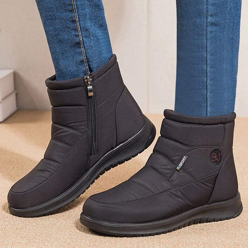 Noémie Bottines Matelassées À Zip Latéral Semelle Épaisse Femme