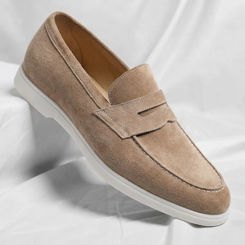 Rémi Mocassins Penny Effet Daim Homme