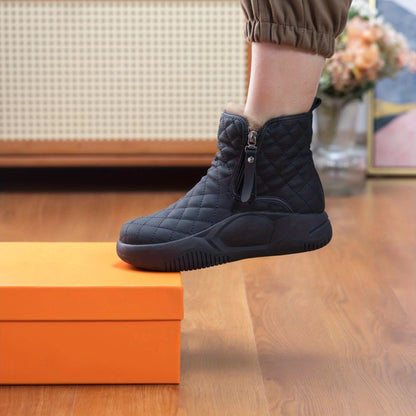 Béatrice Bottines Matelassées Doublées À Zip Latéral Femme