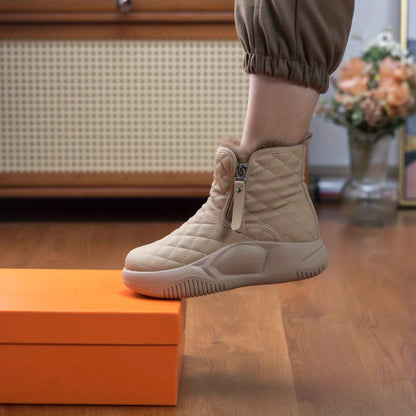 Béatrice Bottines Matelassées Doublées À Zip Latéral Femme