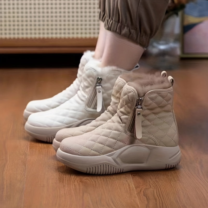 Béatrice Bottines Matelassées Doublées À Zip Latéral Femme
