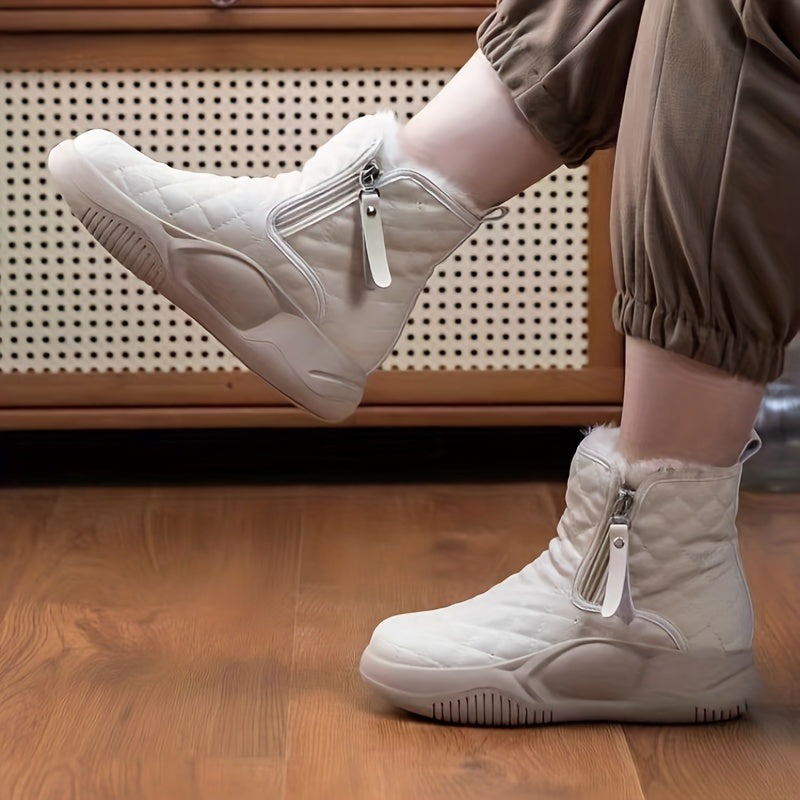 Béatrice Bottines Matelassées Doublées À Zip Latéral Femme