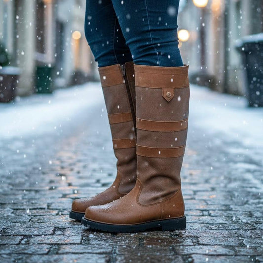 Carla Bottes Hautes D'Hiver À Laçage Arrière Femme