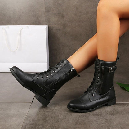 Chloé Bottines Rangers À Lacets Et Zip Femme