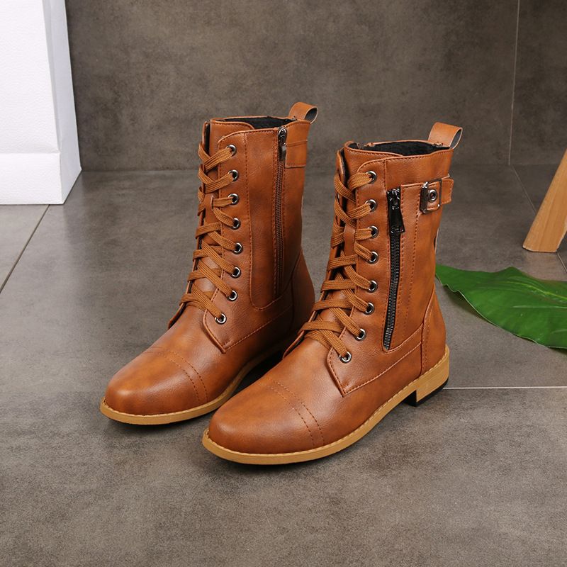 Chloé Bottines Rangers À Lacets Et Zip Femme