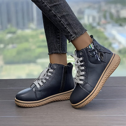 Romane Bottines À Lacets Et Zip Semelle Gomme Femme