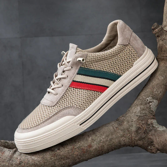 Théo Baskets Rétro Mesh Et Effet Daim Homme