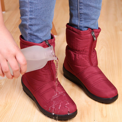 Eugénie Bottines Matelassées Compensées À Zip Frontal Femme