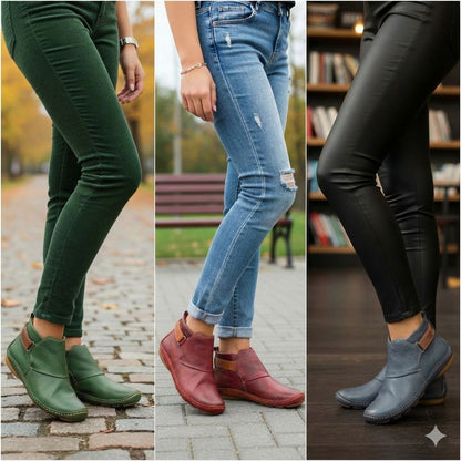 Justine Bottines Basses À Bride Et Semelle Souple Femme