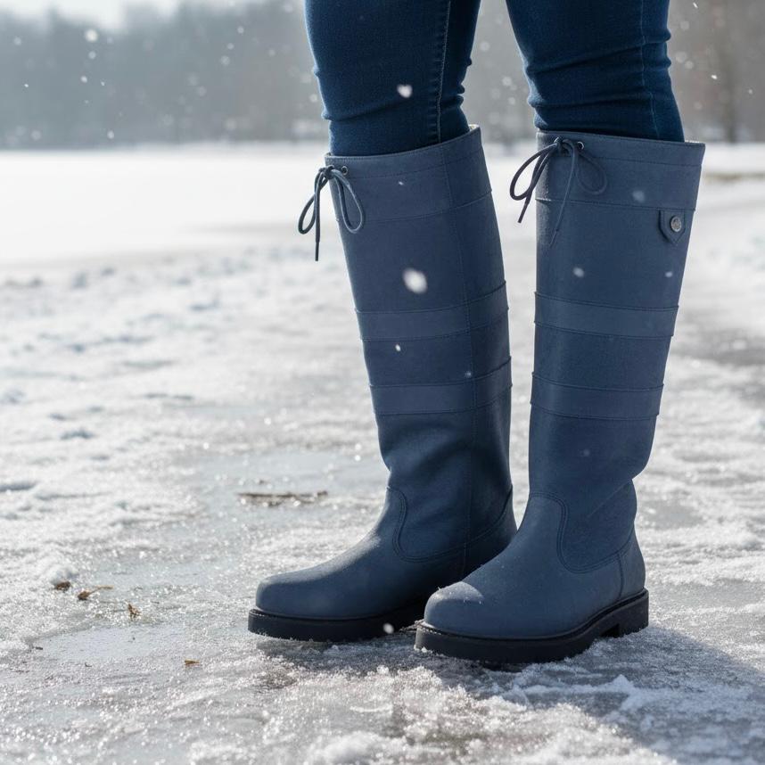 Carla Bottes Hautes D'Hiver À Laçage Arrière Femme