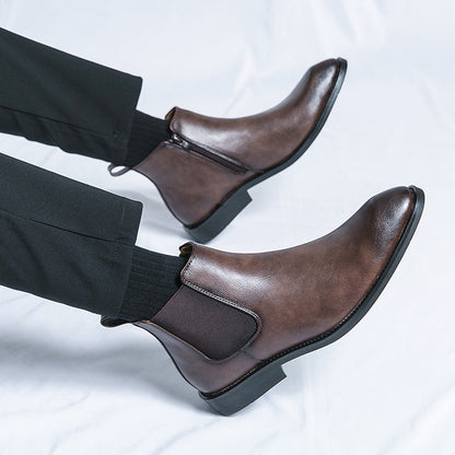 Jérôme Bottines À Lacets Aspect Cuir Homme