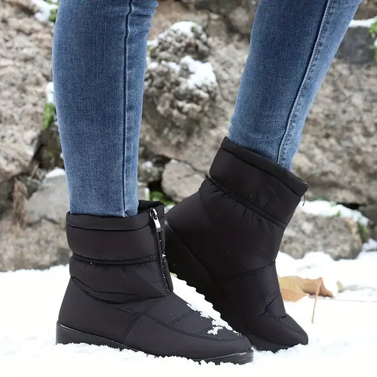 Eugénie Bottines Matelassées Compensées À Zip Frontal Femme