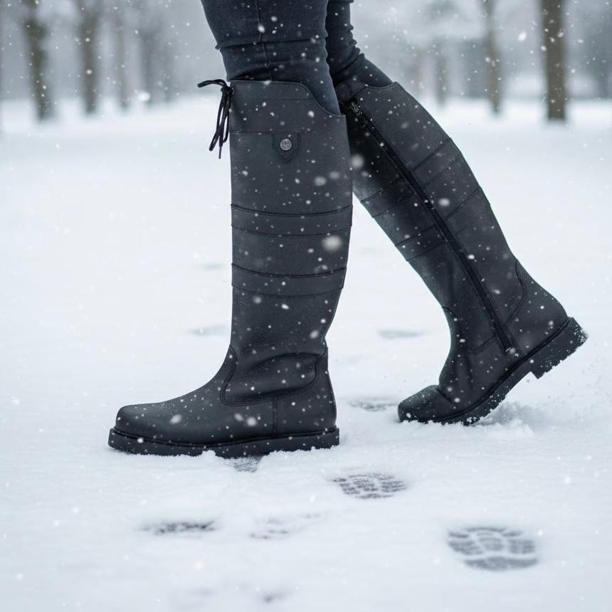Carla Bottes Hautes D'Hiver À Laçage Arrière Femme