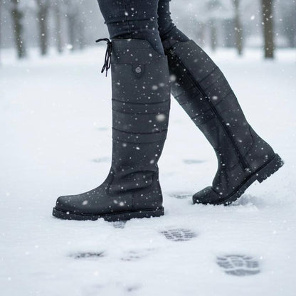 Carla Bottes Hautes D'Hiver À Laçage Arrière Femme