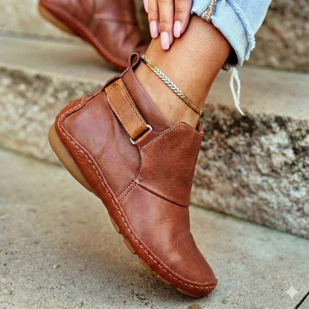 Justine Bottines Basses À Bride Et Semelle Souple Femme