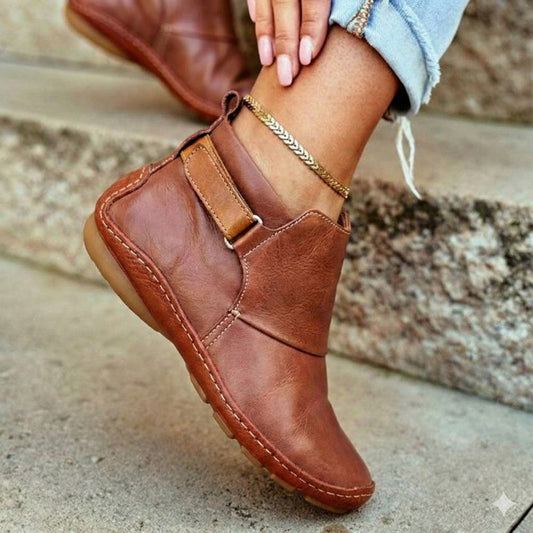Justine Bottines Basses À Bride Et Semelle Souple Femme