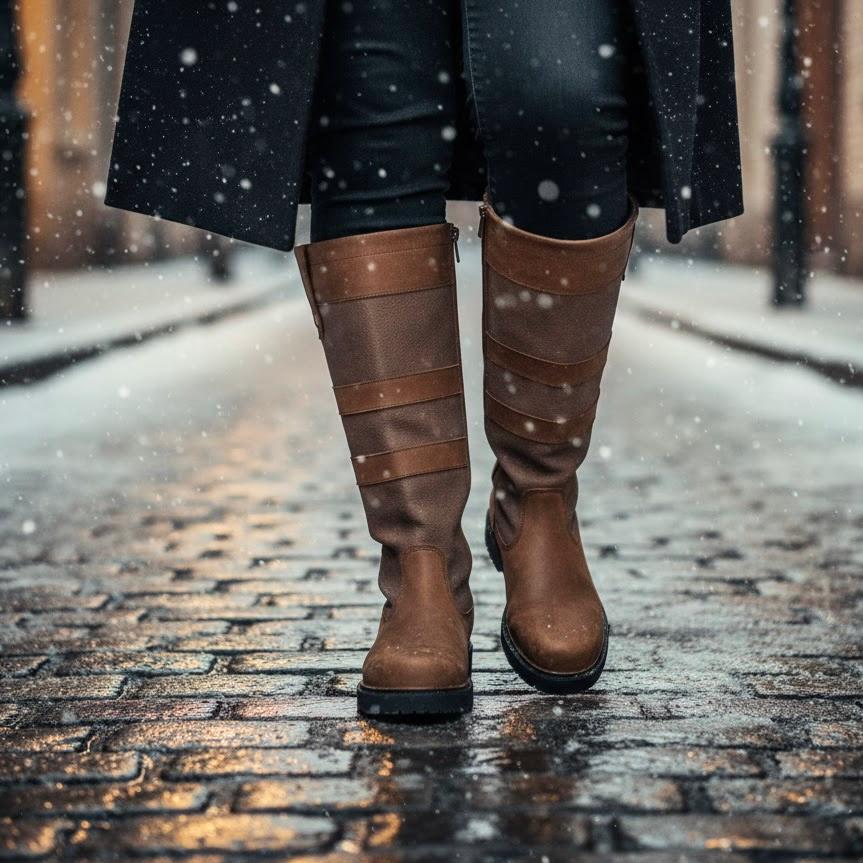 Carla Bottes Hautes D'Hiver À Laçage Arrière Femme