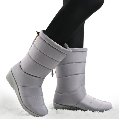Sabine Bottes De Neige Matelassées Mi-Mollet Compensées Femme