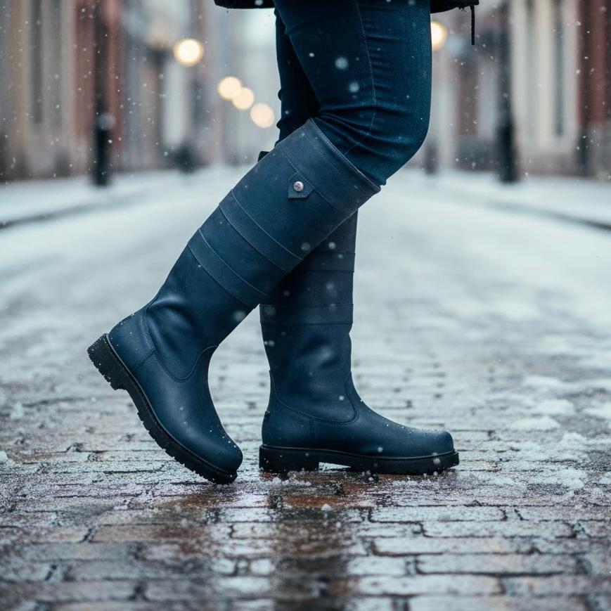 Carla Bottes Hautes D'Hiver À Laçage Arrière Femme