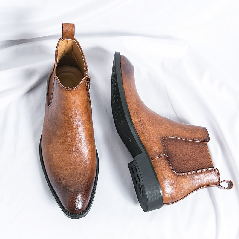 Jérôme Bottines À Lacets Aspect Cuir Homme