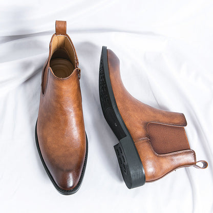 Jérôme Bottines À Lacets Aspect Cuir Homme
