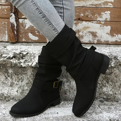 Nathalie Bottes Mi-Mollet Froncées À Double Boucle Femme