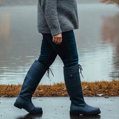 Carla Bottes Hautes D'Hiver À Laçage Arrière Femme