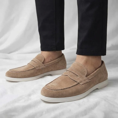 Rémi Mocassins Penny Effet Daim Homme