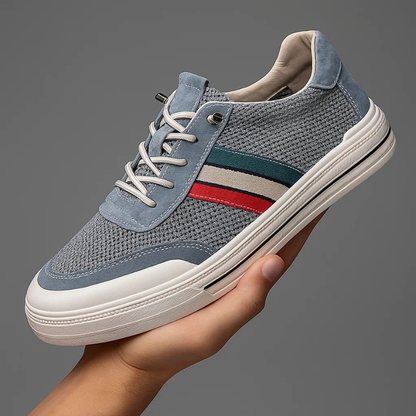 Théo Baskets Rétro Mesh Et Effet Daim Homme