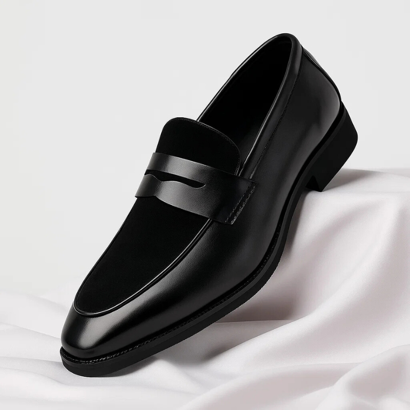 Philippe Mocassins Aspect Cuir Lisse Homme