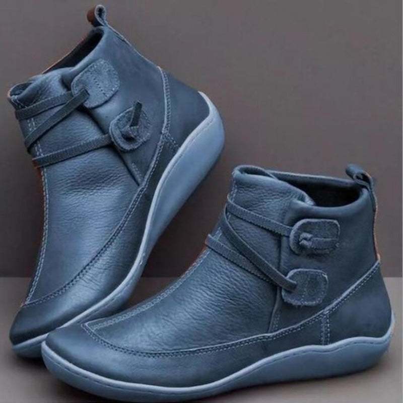 Lucie Bottines À Brides Croisées Et Semelle Souple Femme