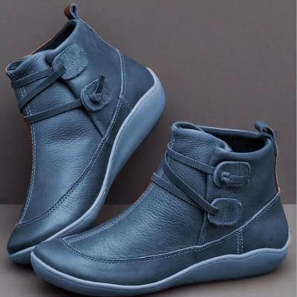Lucie Bottines À Brides Croisées Et Semelle Souple Femme