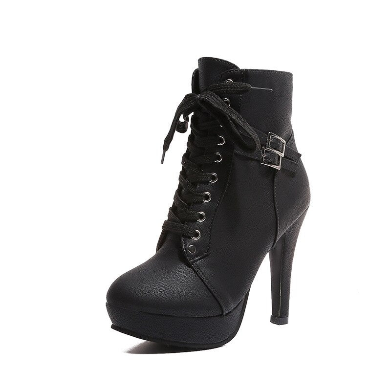 Valentine Bottines À Lacets Talon Aiguille Et Plateforme Femme