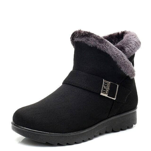 Emma Bottines Fourrées À Revers Et Boucle Femme