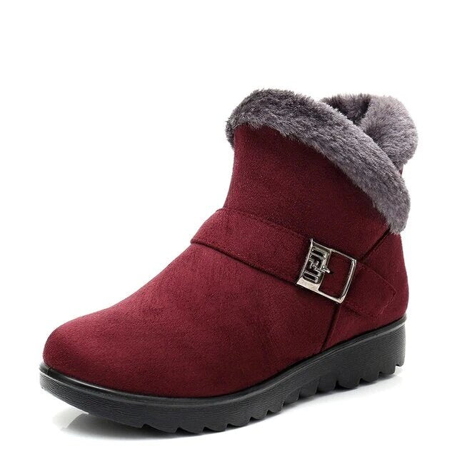 Emma Bottines Fourrées À Revers Et Boucle Femme