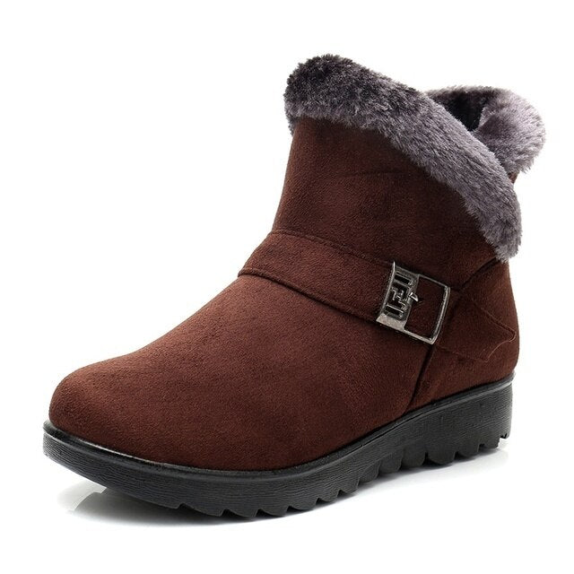 Emma Bottines Fourrées À Revers Et Boucle Femme