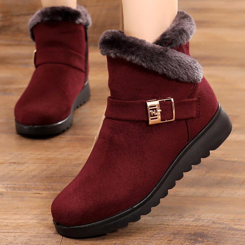 Emma Bottines Fourrées À Revers Et Boucle Femme
