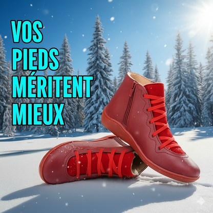 Lina Bottines Plates À Lacets Et Zip Coutures Apparentes Femme